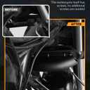 PBYMT Motorcycle Lower Triple Tree Wind Deflector Compatible with Harley Davidson Touring Street Glide Road Glide Electra Glide Road King FLH/T FLHX 2014-2023, Matte Black