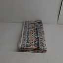 RIMAYA 3x5 Machine Washable Area Rug, Ultra Soft Rugs with Non-Slip Backing & Durable Edge Binding, Vintage Fluffy Indoor Low-Pile Carpet for Living Room, Bedroom, Dinning Room, Kitchen Room