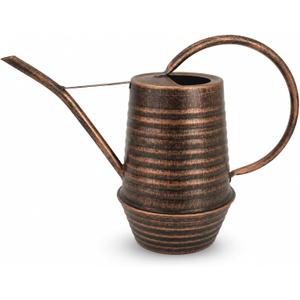 Small Watering Can, 0.3 Gallon/34oz., Copper, Galvanized, Indoor Water Can, Metal Watering Can with Long Spout, Plant Water Can for Indoor Plants
