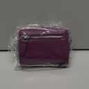 Genuine Wallet Women RFID Blocking Card Holder, Small Leather Womens Wallet with Zipper ID Window Coin Pocket (Purple)