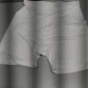 DHSO High Waisted Biker Shorts for Women-5" Tummy Control Fitness Athletic Workout Running Yoga Gym Shorts, White L-XL