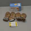 QUMY Dog Shoes for Large Dogs, Medium Dog Boots & Paw Protectors for Winter Snowy Day, Summer Hot Pavement, Water-Resistant in Rainy Weather, Outdoor Walking, Indoor Hardfloors Skid-Resistant Sole (Size 7: 2.8''x3.2"(W*L) (Pack of 4))