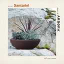 ARBORA 21" Santorini Bowl Planter - Lightweight Polyresin Outdoor Plant Pot