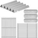 Grill Replacement Parts for Weber Genesis II GS4, Grates and Flavorizer Bars | Stainless Steel 66095 Grates, 66032 Flavorizer Bars, 66795 Heat Deflectors, fits E-310, E-315, E-325, S-335