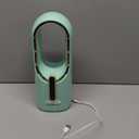 Desk Fan Portable, Battery Operated,Quiet Desktop Fan Bladeless with 3 Cooling Speeds, 11.8 Inch Touch Control Personal Fan for Bedroom, Office, Home, Outdoor (Green)