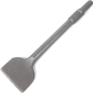 JACKCHEN 4 Inch Wide Tile & Removing Tile and Stone Chisel for hex.30mm Demolition Jack Hammers, 16 Inch Long, Alloy Steel Construction, 4" x 16" Chisel Bit for Demolition Concrete Breaker