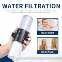 Compatible with Weddell Duo Shower Filter, Replacement Cartridges Full Set + Extra Filters, Removes Chlorine, PFAS, Heavy Metals, Particulates, for Clean & Safe Shower Water (3+3)