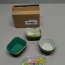 Silicone Cupcake Liners 34 Pack Baking Cups Muffin Liners Nostick Cake Molds Bento Lunch Box Dividers