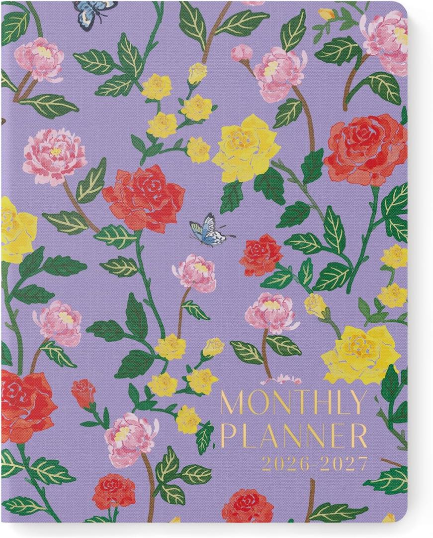 Monthly Planner 2026-2027, Jotsome 18 Months Calendar Planner from January 2026 to June 2027, 8.5"x11", Stitched Binding, Soft Cover, Daily Monthly Personal Planner for School Plan, Study and Schedule, Rose