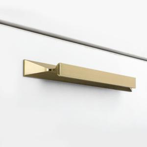 goldenwarm 10 Pack Gold Cabinet Handles 3-3/4 Inch Brushed Brass Drawer Pulls Hardware for Kitchen Cupboard Dresser Pull, Matte Gold 