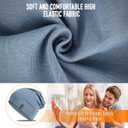 Slouchy Beanie for Women Cotton Beanies Hats Men Lightweight Soft Chemo Headwear Warm Skull Cap for All Seasons (Denim Blue)