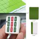 Mahjong Set,Chinese Mahjong Game Set with Carrying Travel Case, 1.5'' Large 146 Tiles with Arabic Numerals, 3 Dices, A Wind Indicator, A Set of Chips, Mah Jongg Set