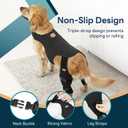 Supet Dog Rear Leg Sleeve to Stop Licking, Soft Breathable Back Leg Recovery Cover for TPLO CCL Surgery, Belly Opening for Male and Female Dogs, Cone Alternative XL