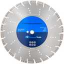 16" All Purpose Diamond Saw Blades for Hard/Reinforced Concrete, Asphalt, Granite, Terrazzo, Ductile Iron Piping, 5-5/8" Cutting Depth, 1" Arbor