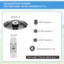 2-Pack of 4.80/4.00-8"Wheels,16" Pnuematic Tires,Steel Rim and 5/8"or 3/4" Axle Bore Hole,3-6" Centered Hub for Wheelbarrows,Garden Carts,Dump Cart,Utility Wagon and MoreAll Purpose Utility Tire