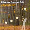 6 Inch Cordless Pole Saw for Dewalt 20V Max Battery (No Battery), Brushless Electric Chainsaw with Extension Pole, 15Ft Long Reach for Tree Pruning Hedge Cutting