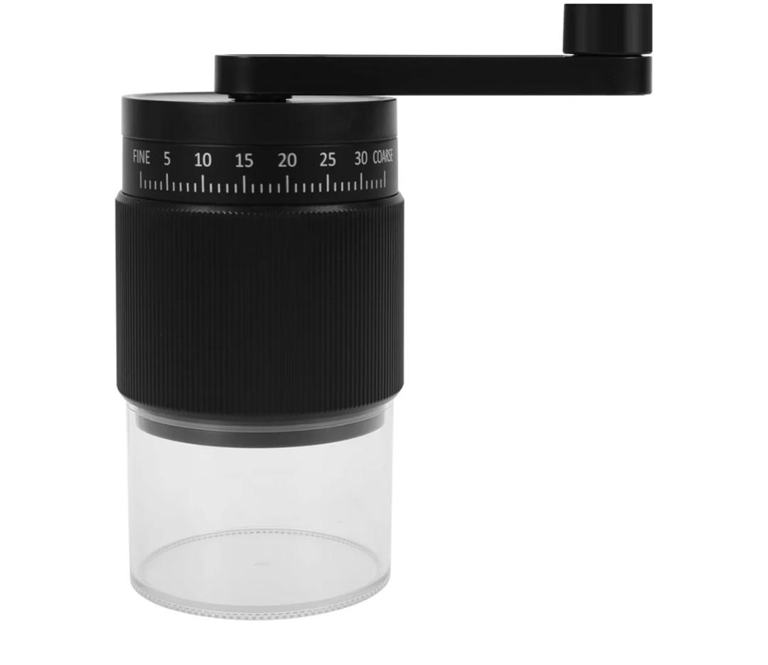 Manual Coffee Grinder, Adjustable Coarse to Fine, Portable Hand Crank Coffee Bean Mill with 35 Adjustable Settings for Espresso French Office Home Camping(black)