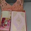 Ihvan Online Prayer Gift Set for Hajj and Umrah, Muslim Prayer Rug, Prayer Mat, Beads Taasbih, Holy Quran Translated English, Muslim Praying Mat, Islamic Gift Set for Ramadan & Eid, Pink