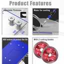 45 Degree Tile Chamfering Tool, Angle Grinder Stand for 45 Tile Cutting, Tile Cutter Tools Compatible with 100-Type Angle Grinders, Angle Grinder Attachments for Chamfering