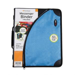 Plan Ahead 3-Ring Messenger Binder, Blue