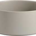 Non-Slip 8.2inch Ceramic Dog Food and Water Bowl for Large Breed Dogs, Pet Bowl for Replacement (Single Bowl, Grey)