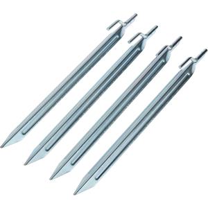 2 x Coghlan's Heavy-Duty Steel Tent Stakes for Secure Camping, Galvanized Durable Outdoor Anchors, Ideal for Tents, Tarps, and Shelters in Hard or Soft Ground, 12" 4-Pack