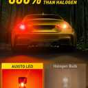 AUXITO CANBUS 3156 3157 LED Bulbs Red with Built-in Resistor 3056 3057 3457R 4057 4156 4157 Anti Hyper Flash Error Free Brake Lights, Tail Lights, Stop Lights, Turn Signal Lights, Pack of 2
