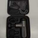 Mini Massage Gun with Heat, Deep Tissue Massage Gun, Portable Percussion Muscle Massager with 4 Massage Heads for Athletes