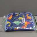 Esjay Toddler Busy Board Montessori Toys for Boys, Sensory Book Educational Activities for Learning Fine Motor Skills, Birthday Gifts for Boys Toddlers, Travel Toys for Airplane Car, Blue Dinosaur