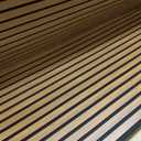 Art3d 4-Pack 47x23.6 Inch Acoustic Panels with Wood Slat Design - Soundproof Wall Panel for Office, Gaming Room & Studio, Ideal for Streamers, Home Workers & Recent Movers, Walnut
