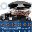 Lonkion Burr Coffee Grinder Electric - Adjustable Burr Grinder with 28 Precise Grind Settings for 12 Cups - Coffee Grinders for Home Use - Professional Coffee Bean Grinder - Stainless Steel, Black