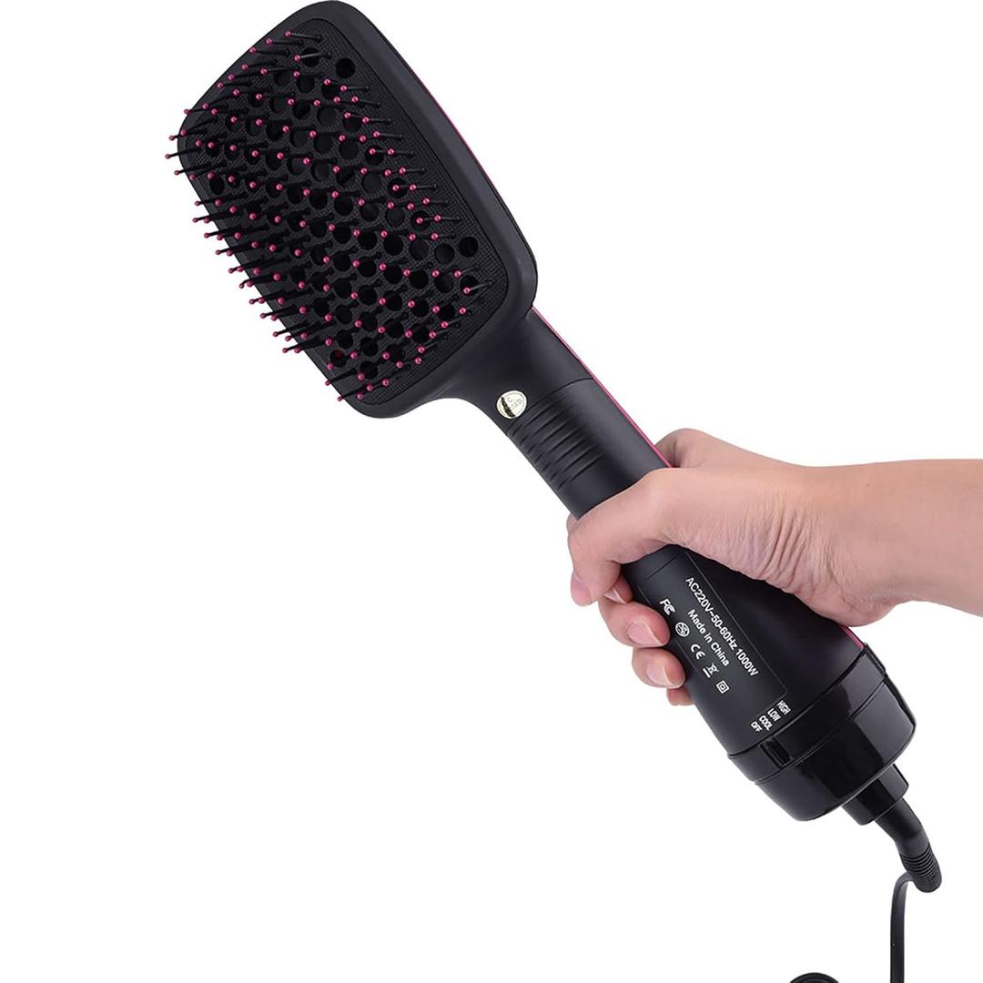 Sonew 2 in 1 Hair Dryer Brush & Straightener Brush, One-Step Hair Dryer and Styler, Negative Ion Blow Dryer Brush, Hot Air Brush Detangles, Dries, Smooths, Reduce Frizz & Static