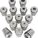 Findmall ER32 Accuracy 14 Pcs 1/16"-3/4" ER-32 Collets Set With 3/8 7/16 1/2 Inch