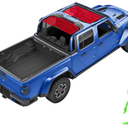 Alien Sunshade Jeep Gladiator Sun Shade Red (2018-2023) Jeep Gladiator Accessories, Front & Rear Mesh Sunshade, 4 Door Top, Reduces Wind & Noise Universal Fit