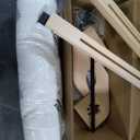 AMOSIJOY Cat Sill Window Perch Sturdy Hammock Seat with Cushion Bed Cover, Wood & Metal Frame for Large Cats, Easy to Adjust Windowsill, Bedside, Drawer and Cabinet (L)