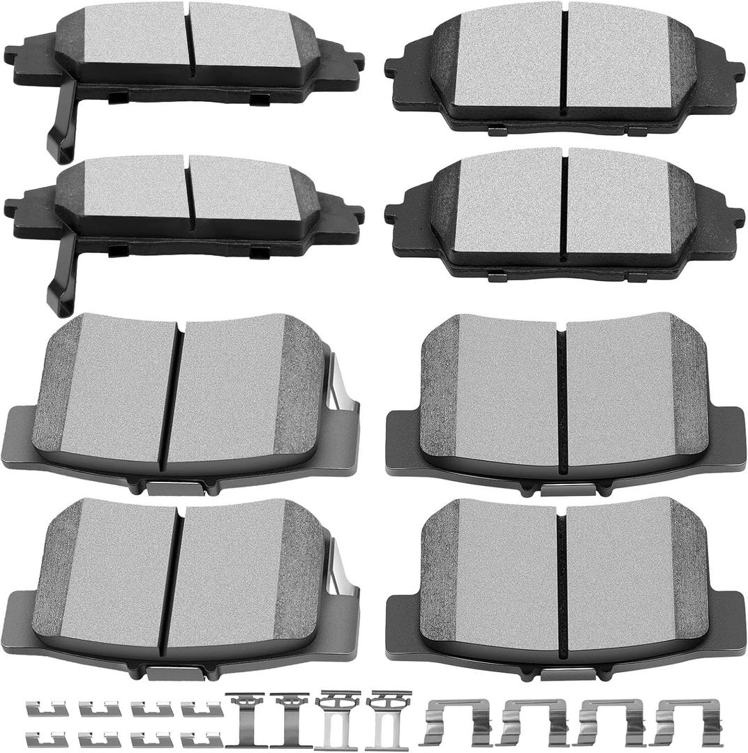 SCITOO D829 D537 Front Rear Ceramic Brake Pads Sets Fit For Acura CSX 2007-2010,For Acura RSX 2002-2006,For Honda Civic 2006-2011,For Honda S2000 2000-2009