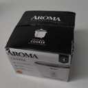 Aroma Housewares Aroma 6-cup (cooked) 1.5 Qt. One Touch Rice Cooker, White (ARC-363NG), 6 cup cooked/ 3 cup uncook/ 1.5 Qt.