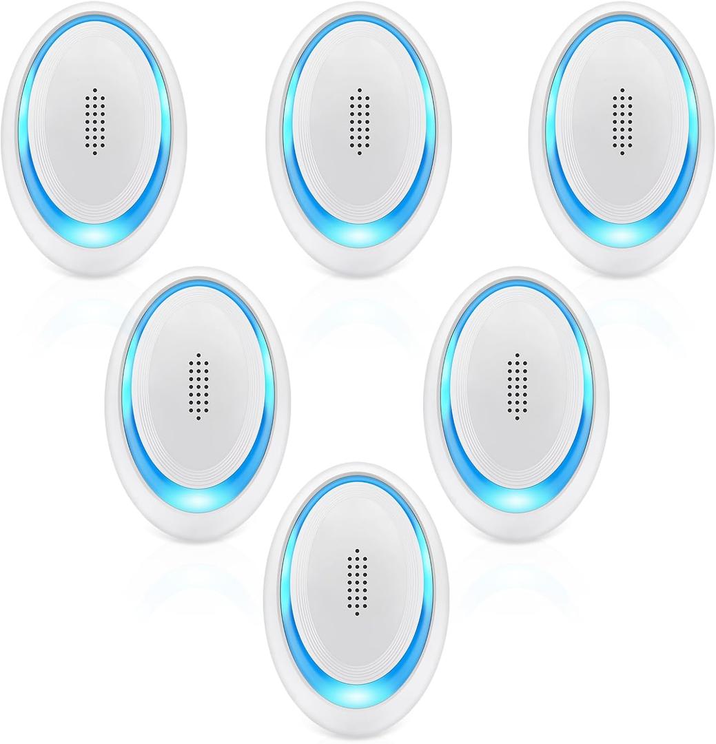 Ultrasonic Pest Repeller 4 Packs,Electronic Pest Repellent Pest Control Indoor for Living Room, Office, Warehouse, Garage, Hotel