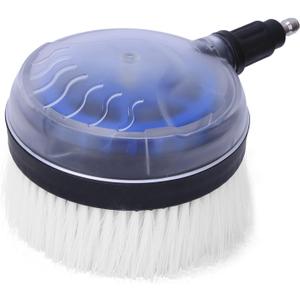 Rotary Wash Brush,Pressure Washer Brush,360-Degrees Fan Shaped Power Washer Attachments for High Pressure Water Gun 1/4 Quick Connector Car Pressure Washer Rotating Brush