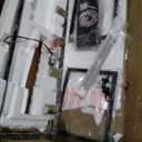 5-Light Kitchen Island Lighting, Farmhouse Pendant Island Light Fixture with Glass Shades, Black and Gold Chandelier for Dining Room, Restaurant, Foyer