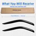 Window Rain Guards Compatible 2014-2025 Ford Transit Commercial Models Only 2PC Window Visors Vent Shade Deflector Tape On
