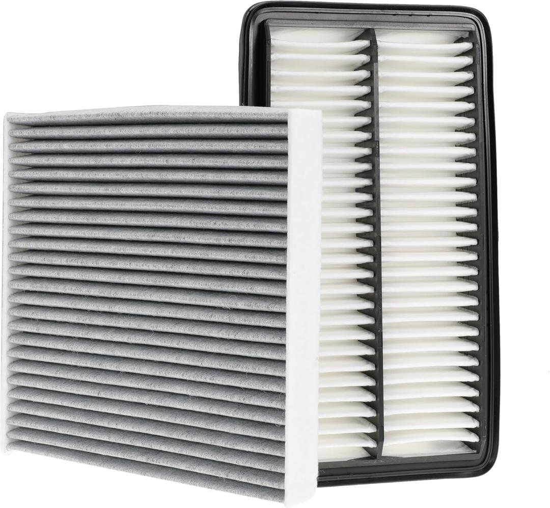 Engine and Cabin Air Filter for Honda Pilot 16-22 for Passport 19-25 for Ridgeline 06-14 17-25 for Acura MDX 3.0L Gas/Hybrid 17-20 for MDX 3.5L Gas 14-20 Replace CA12061 CF10134