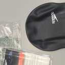 Speedo Unisex-Youth Swim Cap Silicone Junior (Black)