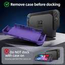 FIWWAT Protective Case for Nintendo Switch 2 (2025), Anti-Slip Ergonomic Grip Design, Soft Shock-Absorption & Anti-Scratch Cover for Switch 2 - Purple