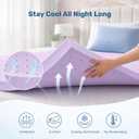 Sweetcrispy 3 Inch King Cooling Gel Memory Foam Mattress Topper