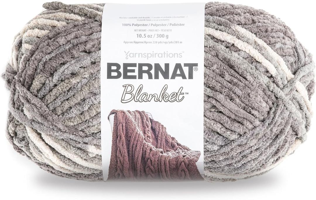 Bernat Blanket Yarn, Silver Steel