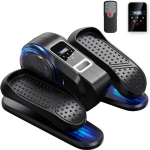 Foot Exerciser, Electric Pedal Exerciser, LCD Display & 12 Adjustable Speed Foot Pedal Exercise Machine, Portable & Quiet Exercise Equipment for Seniors, Mini Under Desk Pedal Exerciser