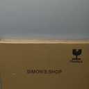 SIMON'S SHOP Vintage Wall Mirror in White with Gold Accents, Antique Oval Framed Mirror Scroll Design for Entryways Living Room Bedroom, 18 x 24 Inch, Silver