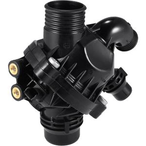 X AUTOHAUX Thermostat Housing Assembly 11537601158 Engine Coolant Thermostat Housing Assembly for BMW X1 X5 X6 135i 335i 2011 2012 2013