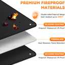 Under Grill Mats for Outdoor Grill - 48 x 30 Inch BBQ Mats for Outdoor Grill Deck Protector, Double-Sided Fireproof Oil-Proof Waterproof, Easy to Clean, Perfect for Outdoor Grilling
